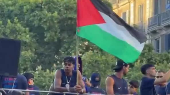 Yamal et son drapeau palestinien : soutien politique après la victoire du FC Barcelone en Liga